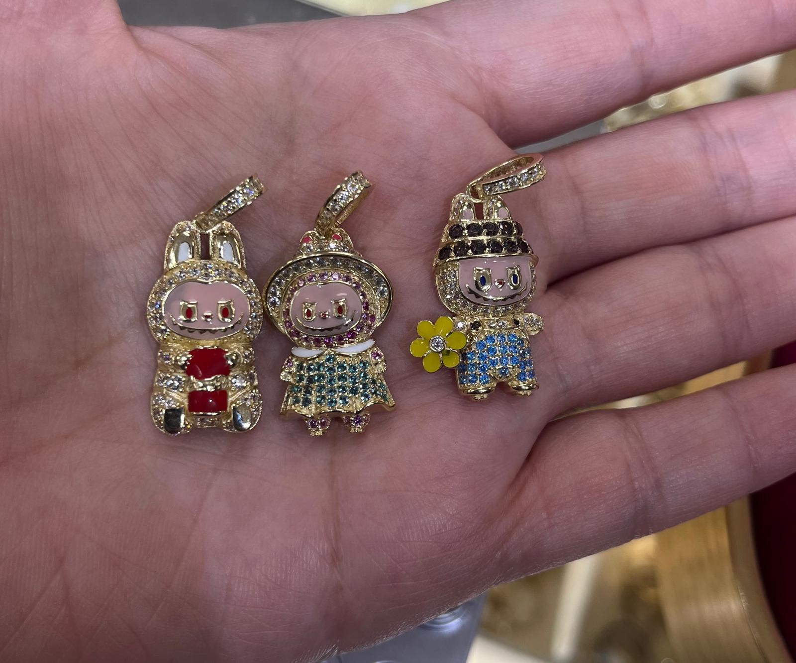 14K Gold Labubu Sparkle Squad (Pick Your Style)