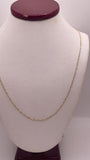 14k gold Taylor 0.9mm singapore necklace