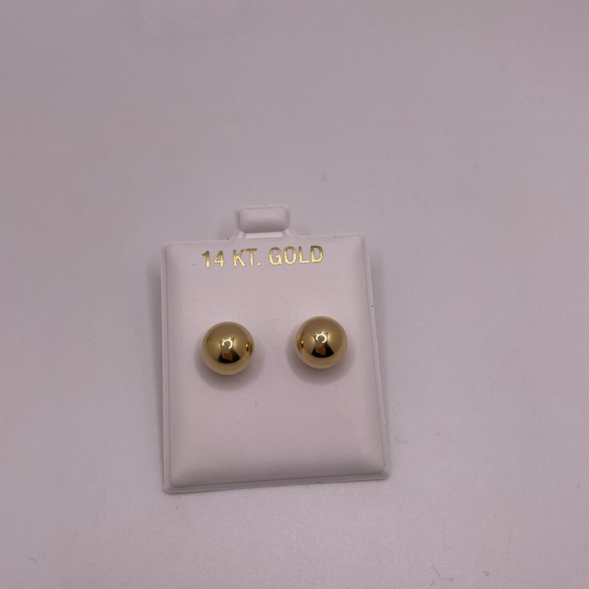 14K Gold 9MM Ball Stud Earrings