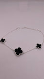 Black Clover Bracelet - 925 silver