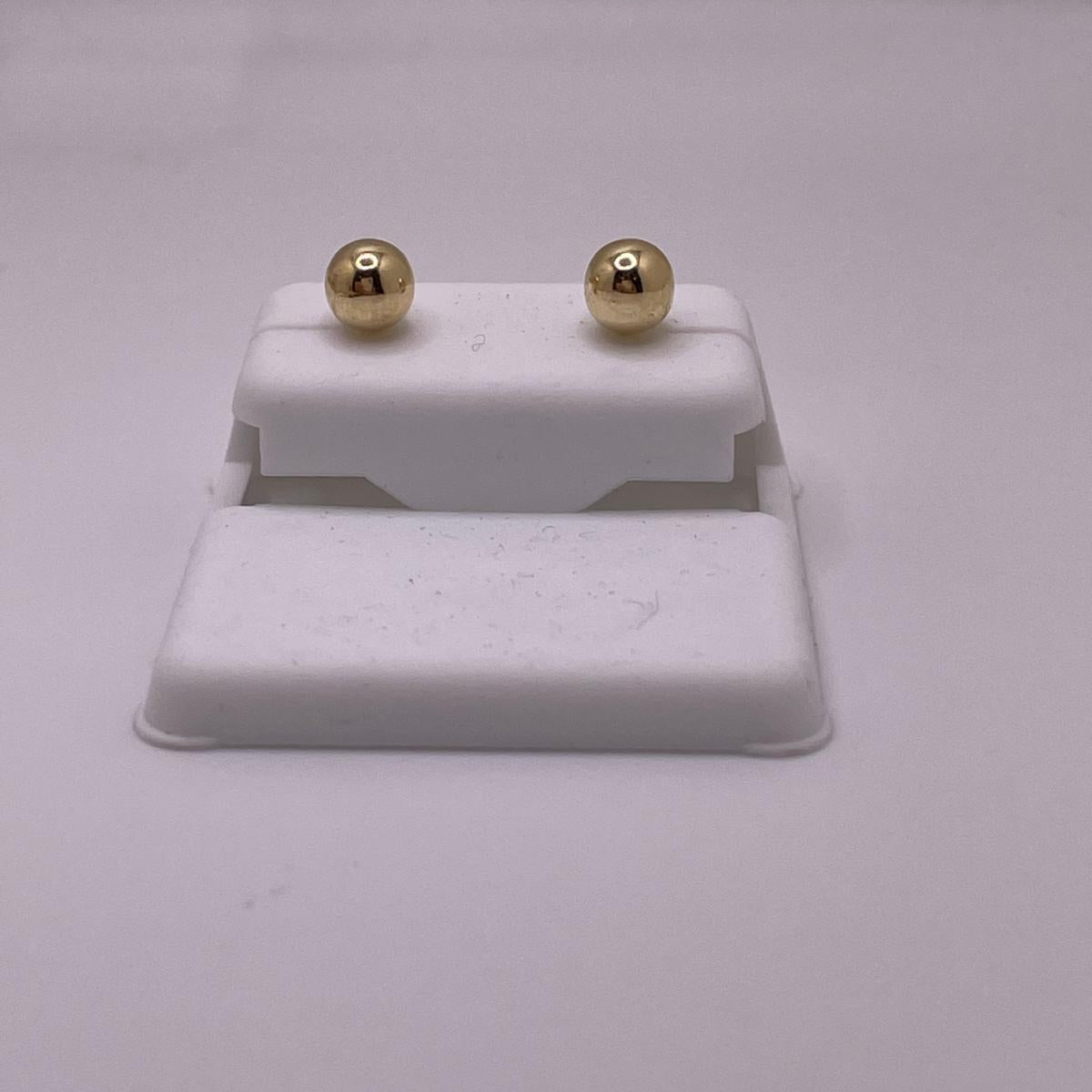 14K Gold Ball Stud Earrings
