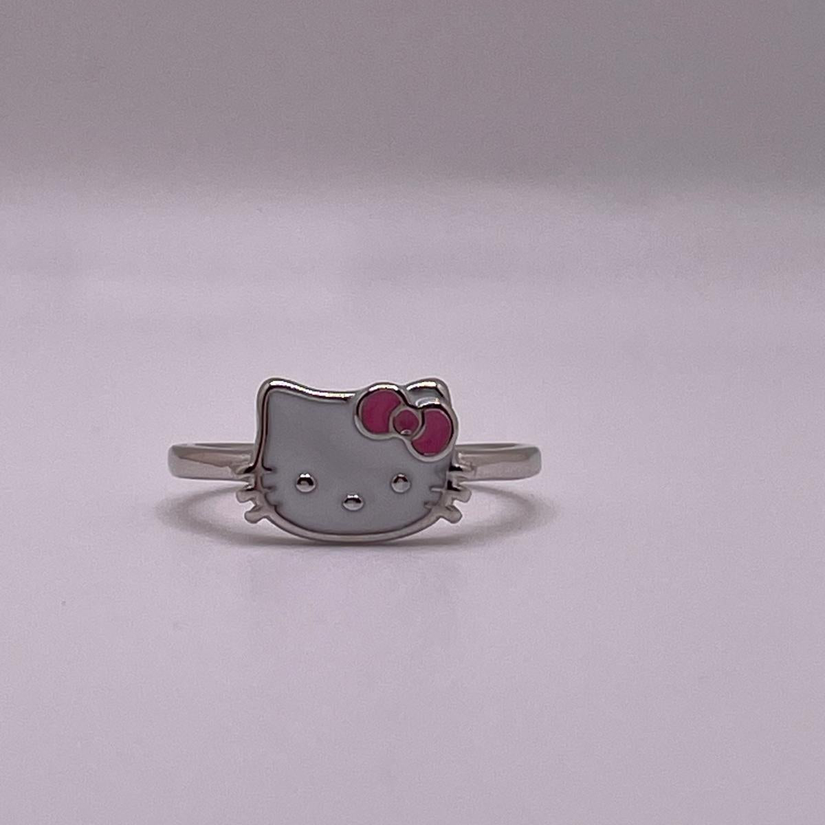 925 Sterling Silver Hello Kitty Ring