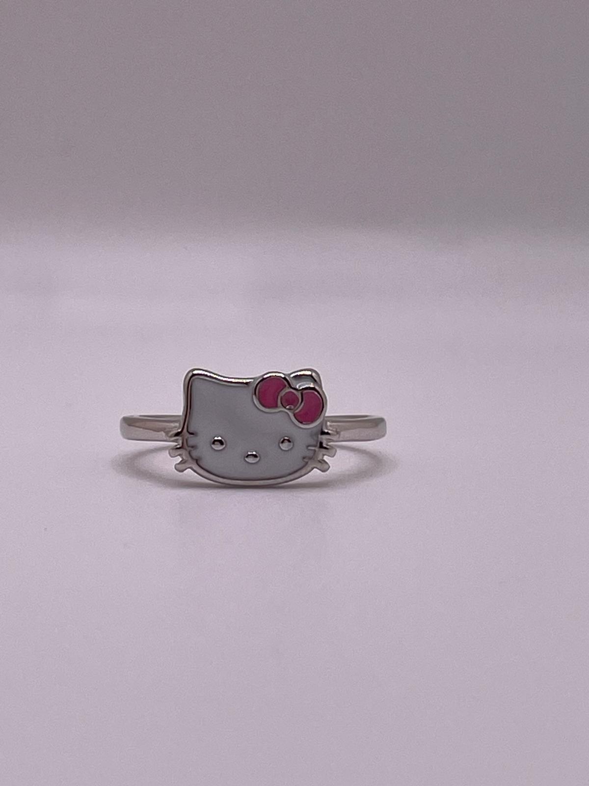 925 Sterling Silver Hello Kitty Ring