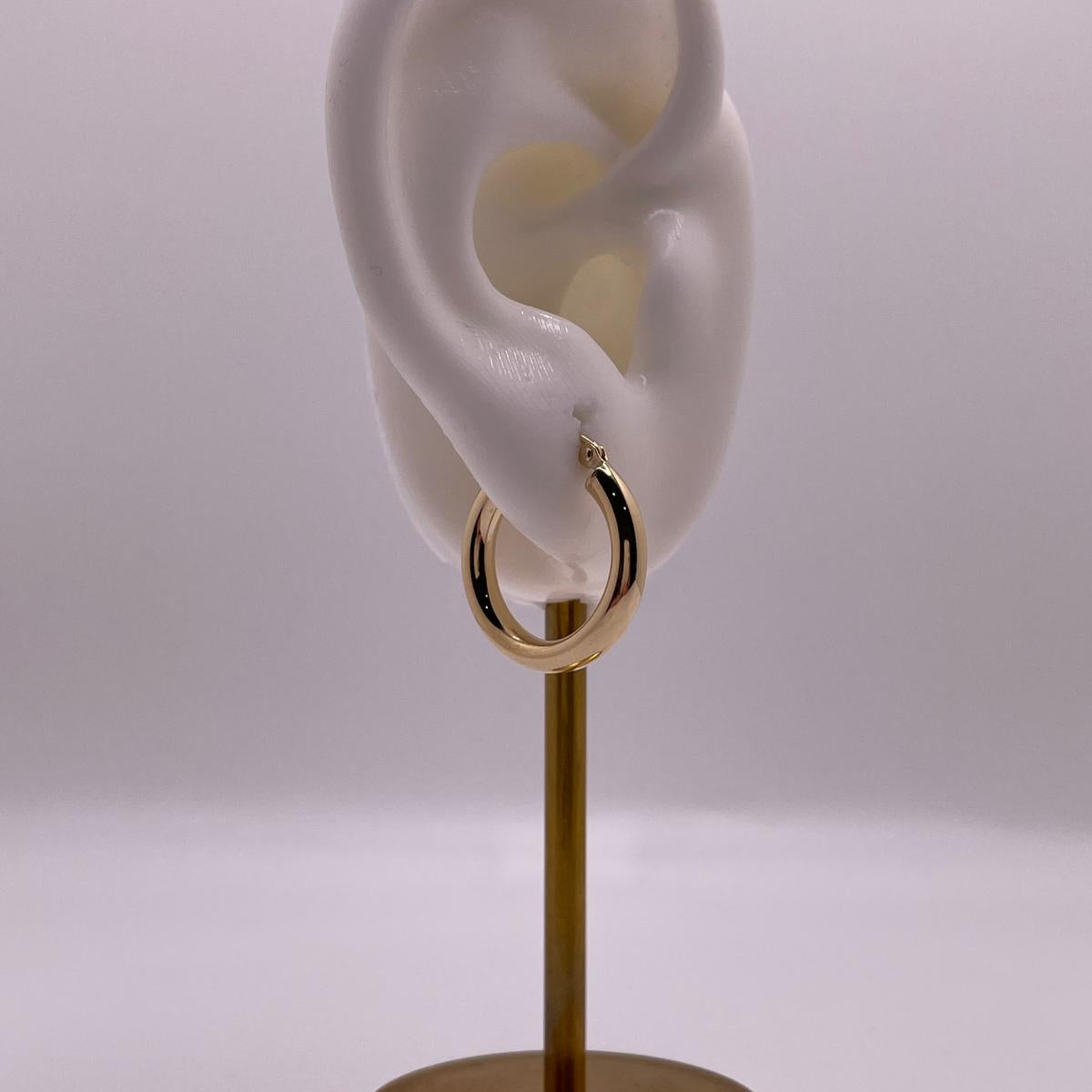 14K Gold Golden Essentials Hoops (049)