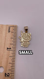 14K Gold Hello Kitty with AK Pendant