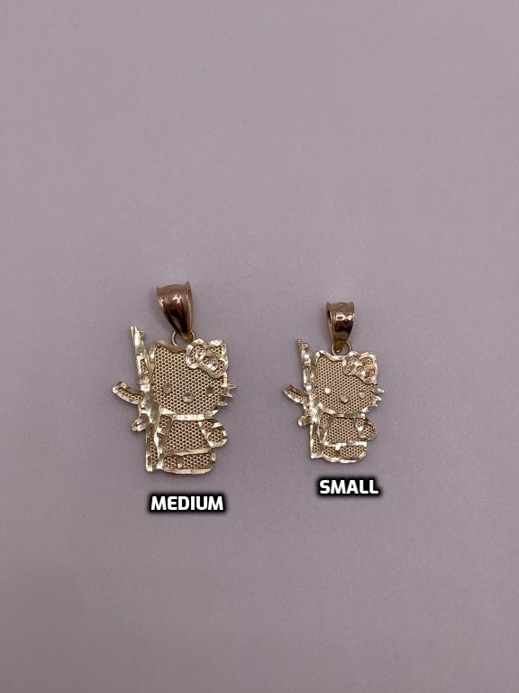 14K Gold Hello Kitty with AK Pendant
