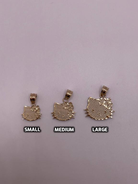 14K gold Hello Kitty pendant | new Hello Kitty jewelry drop | Hello Kitty face pendant small medium large | kawaii Sanrio pendant 14k gold | Hello Kitty collectors piece | luxury Hello Kitty pendant | matching Hello Kitty ring and pendant set