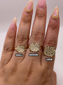 14K gold Hello Kitty face ring | sold out Hello Kitty ring restock | luxury Hello Kitty jewelry | kawaii Hello Kitty gold ring | Hello Kitty collector’s piece | new Hello Kitty face pendant drop | Hello Kitty pendant and ring set | 14k real gold Sanrio jewelry