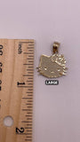 14K Gold Hello Kitty Face Pendant (Small, Medium, or Large)