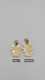 14K Gold Hello Kitty with AK Pendant