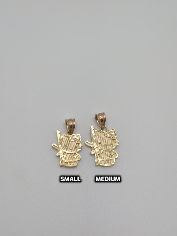 14K Gold Hello Kitty with AK Pendant
