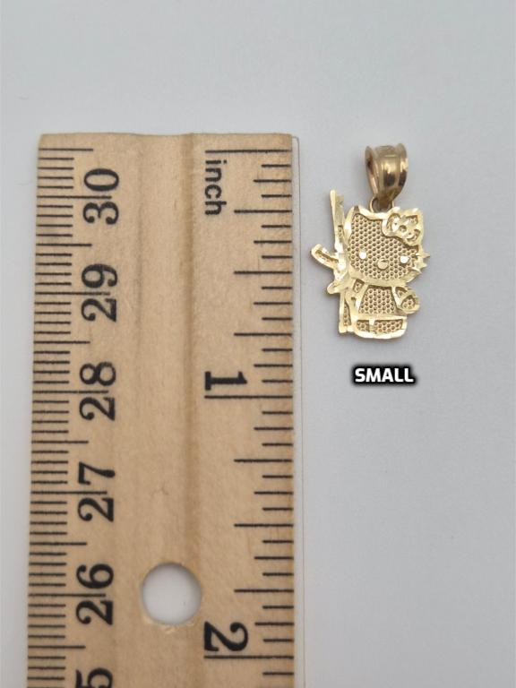 14K Gold Hello Kitty with AK Pendant