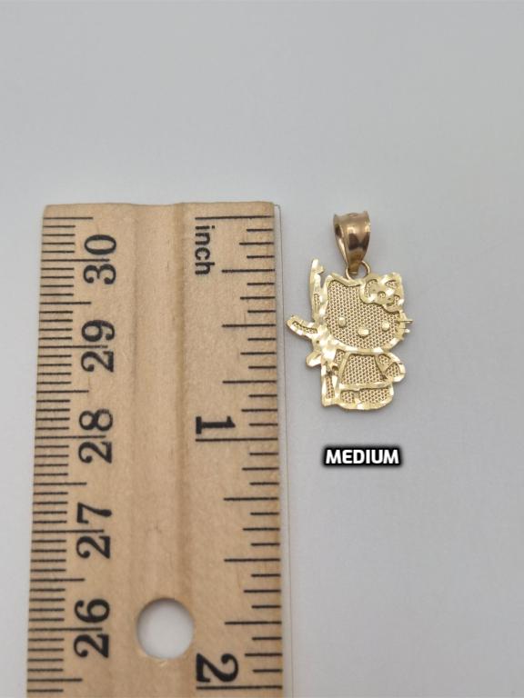 14K Gold Hello Kitty with AK Pendant