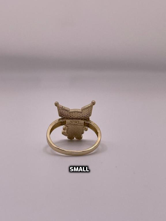 14k gold kuromi ring (small or large)