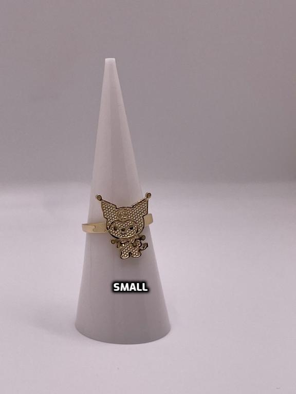 14k gold kuromi ring (small or large)