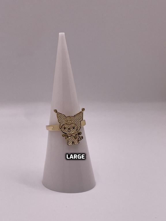14k gold kuromi ring (small or large)