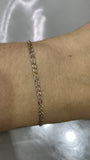 14K Tri-Color Figaro Bracelet – 2.6mm, 7"